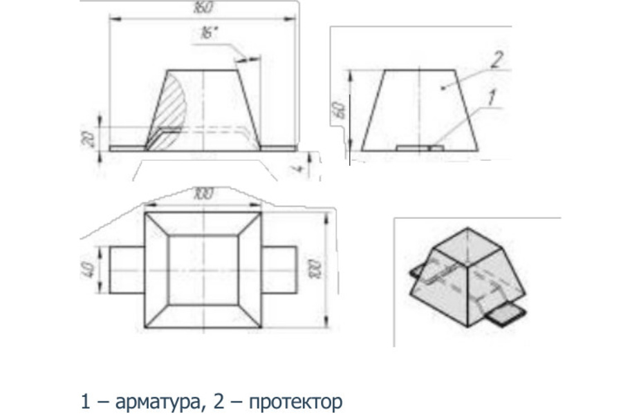 Протекторы короткозамкнутые одиночные П-КОА, П-КОЦ — П-КОА-1